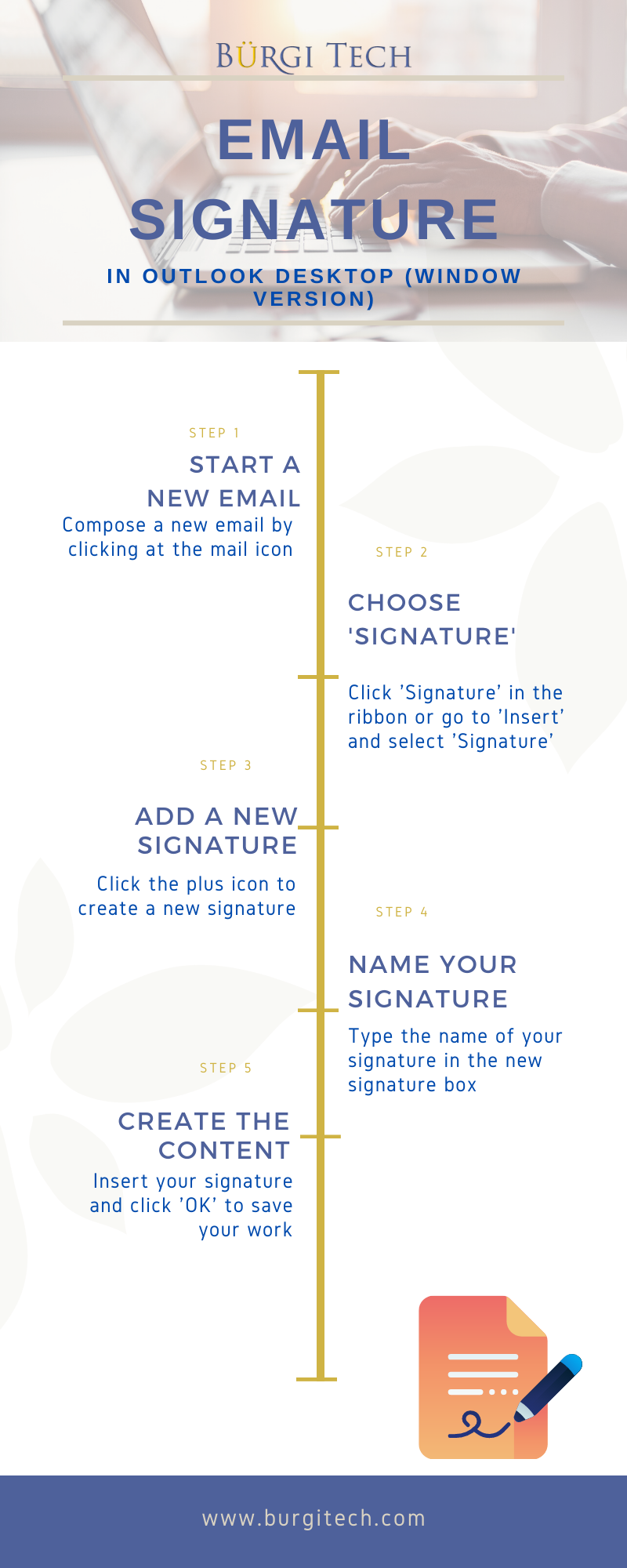How to set up your signature in Outlook desktop (Window ...